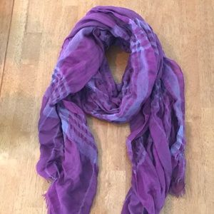 Gap Purple Fringe Scarf